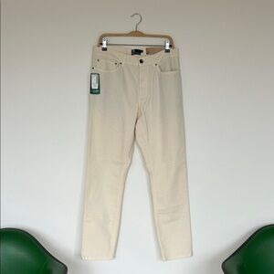 NWT Men’s Simons Stockholm Organic Cotton Vision Cream Pants Size 31 Length 32